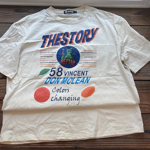 Aelfric Eden T-Shirt The Story Graphic Tee - Picture 4 of 4